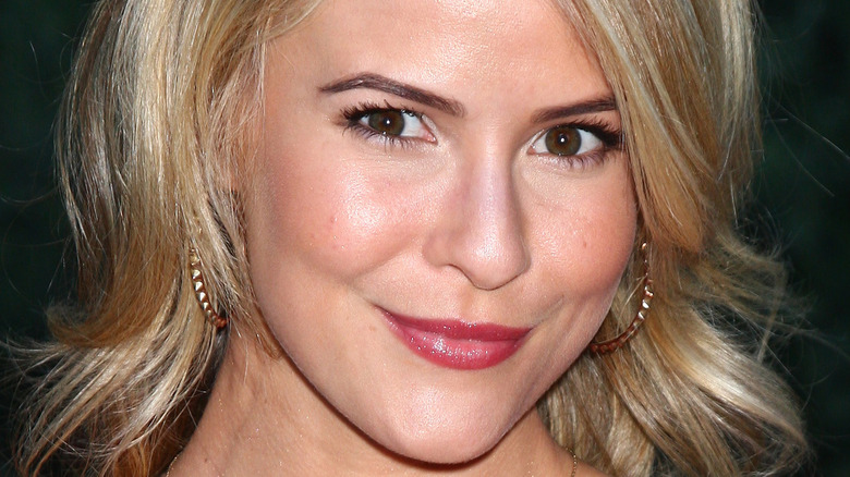 Linsey Godfrey poses for a photograph. 