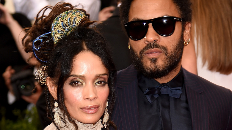 Lenny Kravitz and Lisa Bonet attend the Met Gala