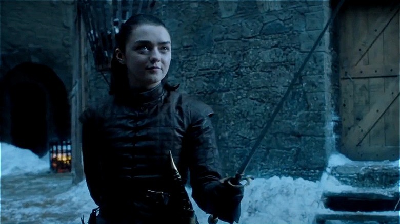Maisie Williams as Arya Stark in Game of Thrones