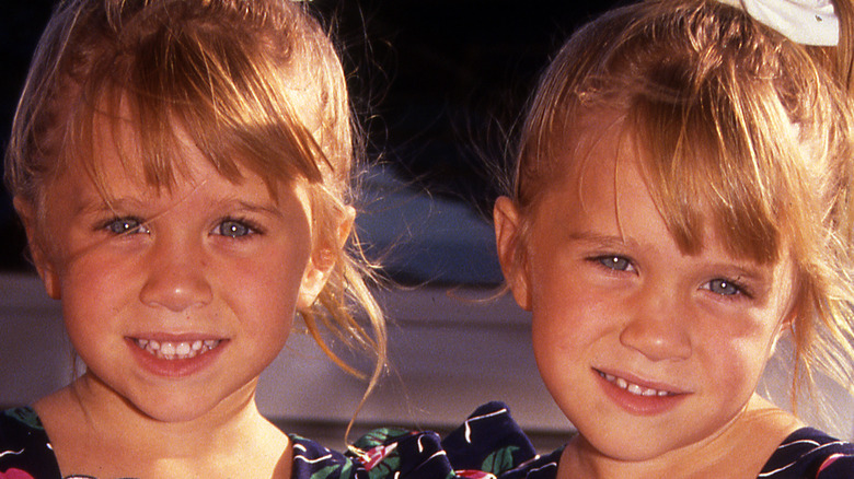 Mary-Kate and Ashley Olsen as kids 