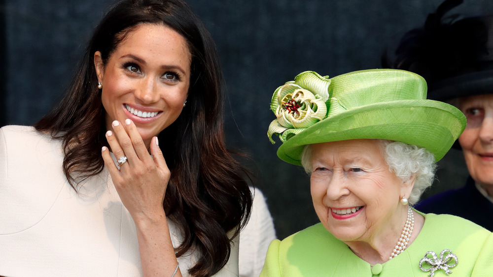 Meghan Markle and Queen Elizabeth at an event