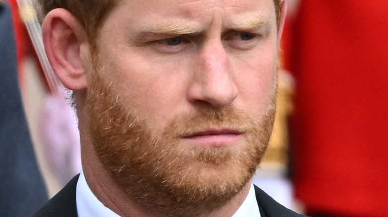 Prince Harry serious