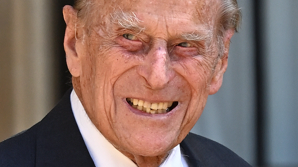 Prince Philip smiling.