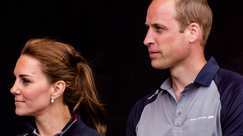Prince William and Kate Middleton in profile