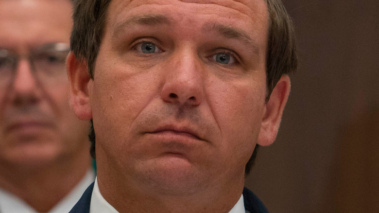 Ron DeSantis with serious expression