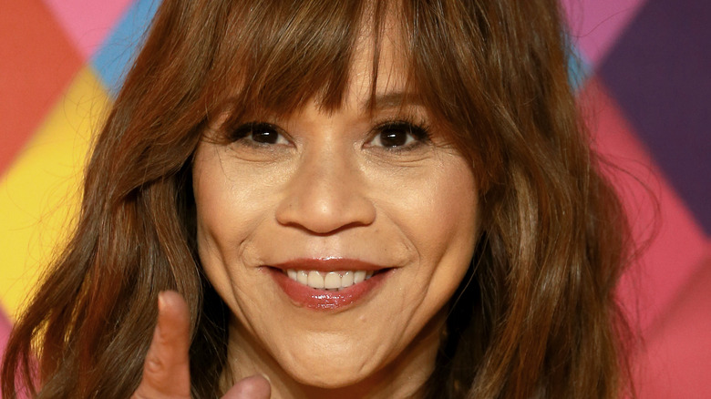 Rosie Perez smiling