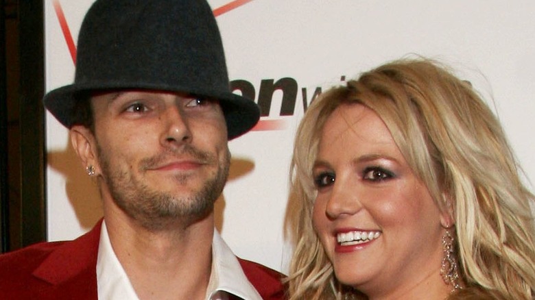 Close up of Britney Spears and Kevin Federline 