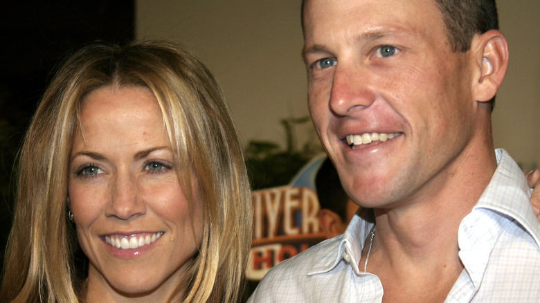 Sheryl Crow and Lance Armstrong at the 2004 premiere of "Meet The Fockers"