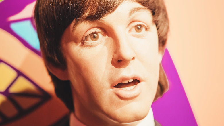 Paul McCartney staring in awe