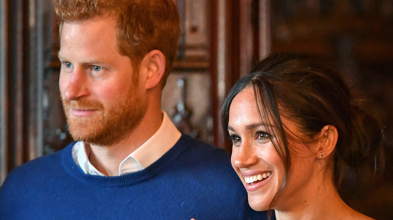 Meghan Markle and Prince Harry at an event