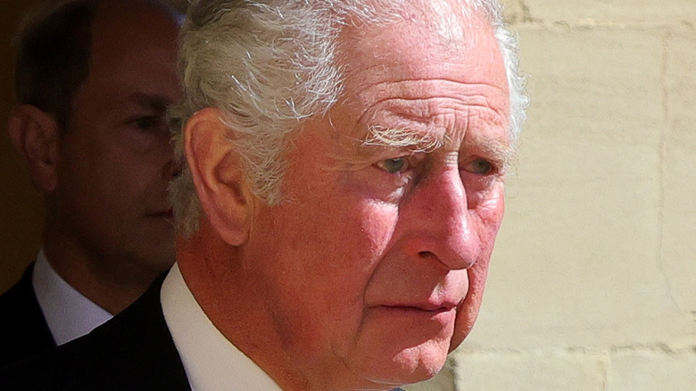 Prince Charles looking serious