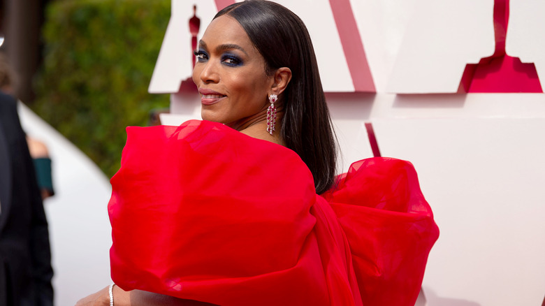 Angela Bassett posing on the red carpet