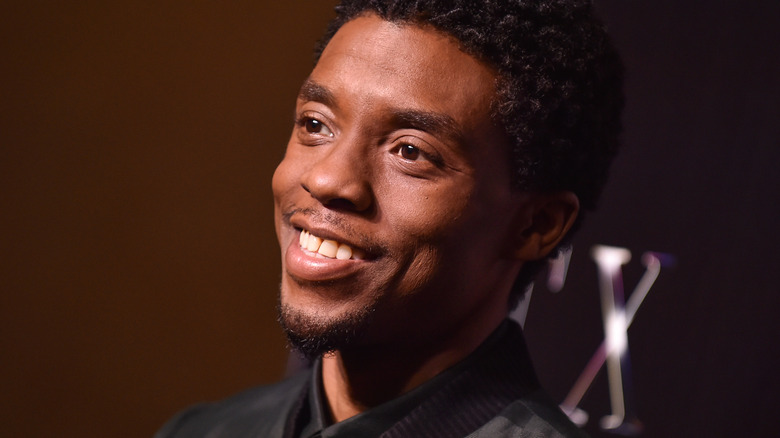 Chadwick Boseman smiling