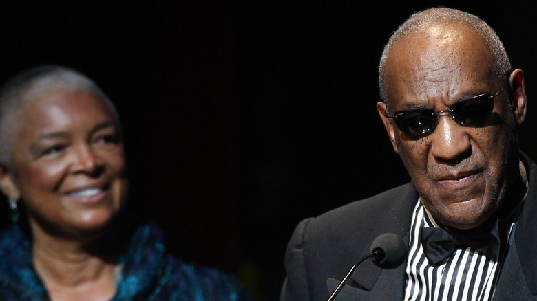 Bill Cosby and Camille Cosby smiling 
