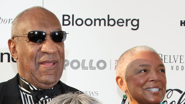 Bill Cosby and Camille Cosby smiling 