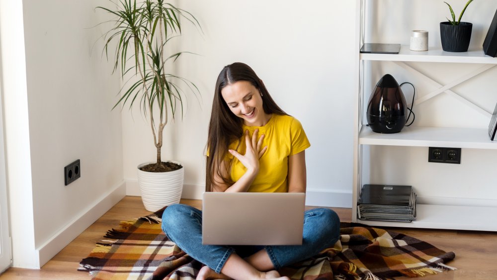 Woman on computer