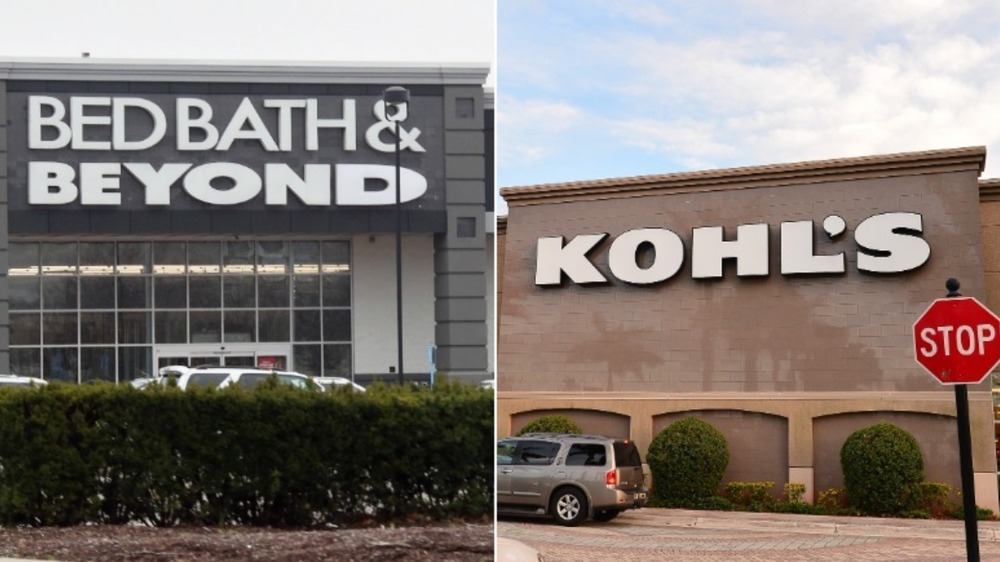 Bed Bath & Beyond and Kohl's storefronts