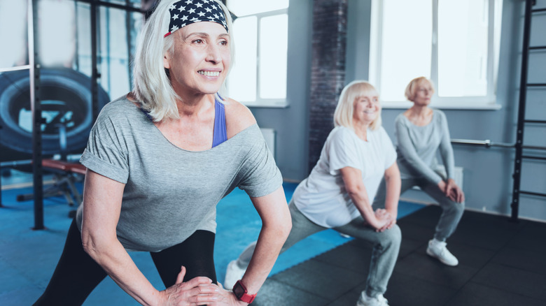 Woman exercising