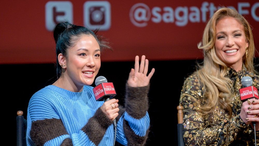 Constance Wu and Jennifer Lopez