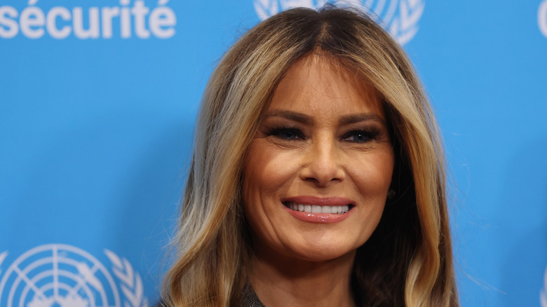Melania Trump close-up United Nations