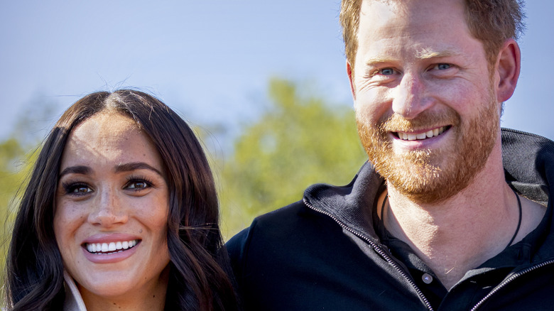 Meghan Markle and Prince Harry smiling