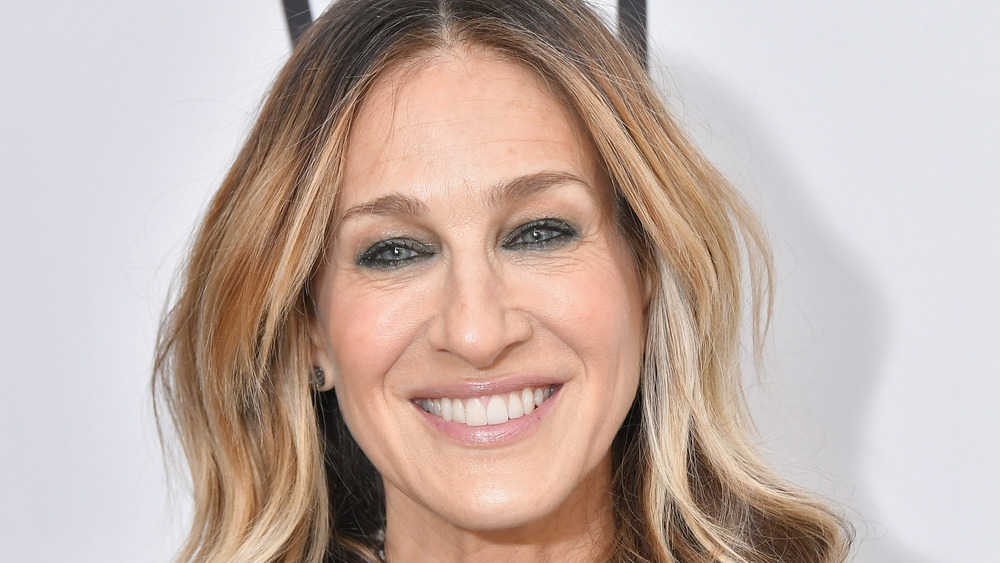 Sarah Jessica Parker smiles on the red carpet