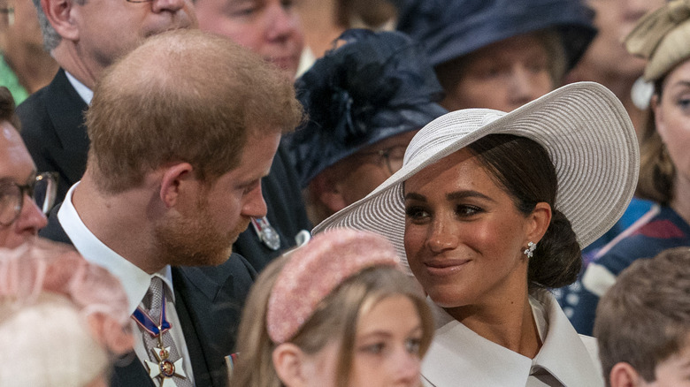 Meghan Markle and Prince Harry at service of thanksgiving