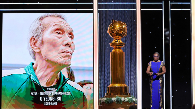 O Yeong-su winning the Golden Globe award 