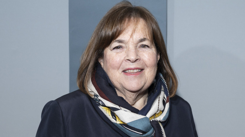 Ina Garten smiling while wearing scarf