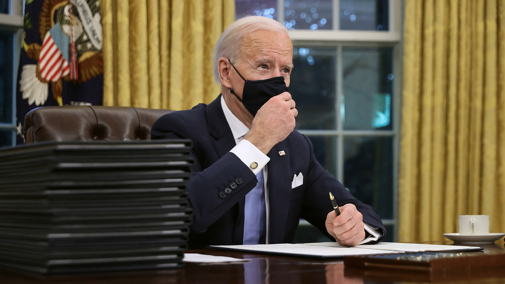 President Joe Biden signs executive orders