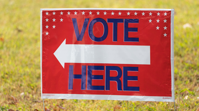 Voting sign