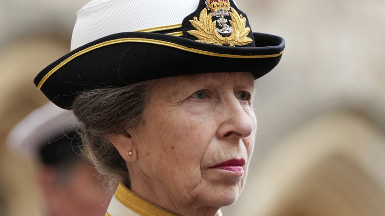 Princess Anne in military uniform