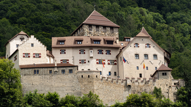 An external image of Vaduz Castle in Liechtenstein