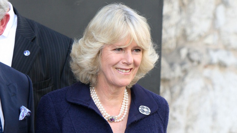 Queen Camilla smiling