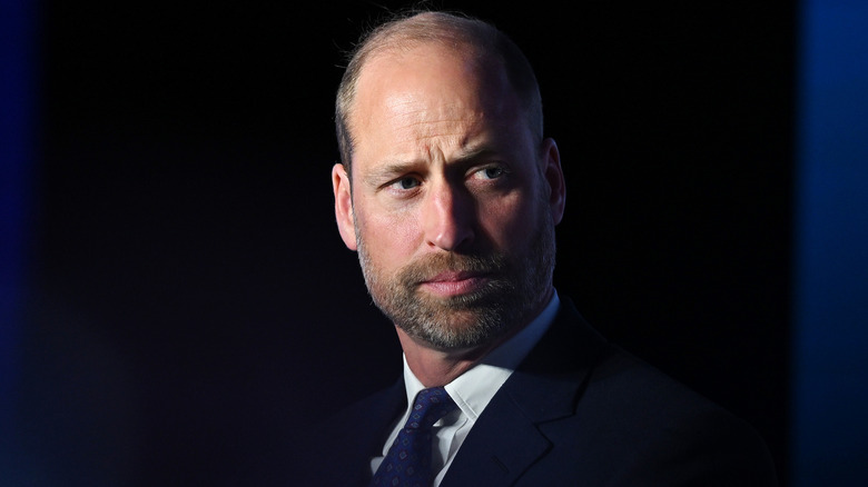 Prince William looking serious at London Tech Week