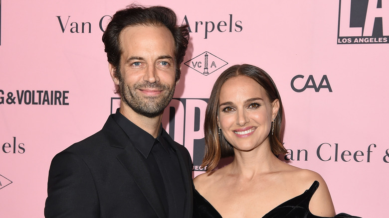 Benjamin Millepied and Natalie Portman smiling