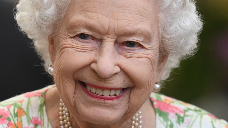 Queen Elizabeth smiling