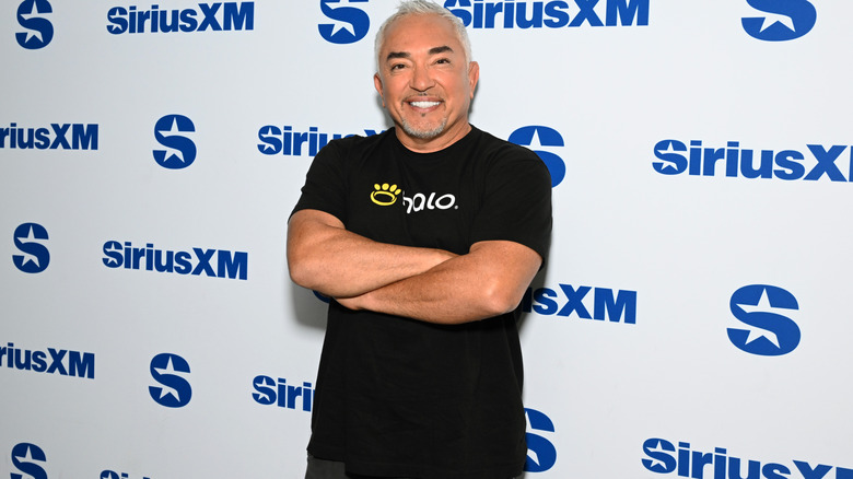 Cesar Millan poses at SiriusXM Studio