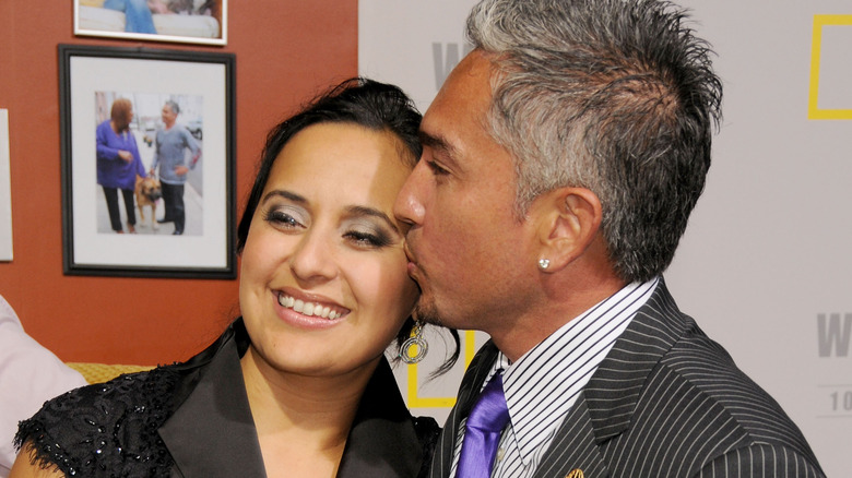 Cesar Millan and his wife, Ilusion Millan, at a celebration for the 100th episode of "Dog Whisperer"