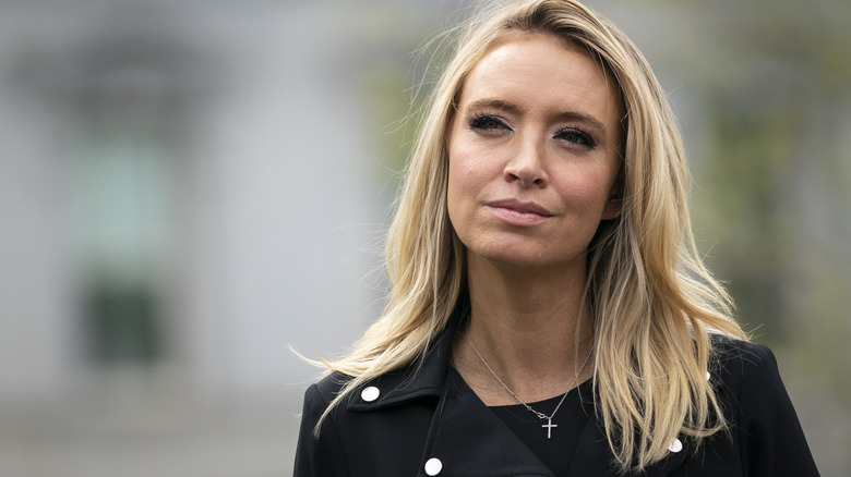 Kayleigh McEnany looking into the distance