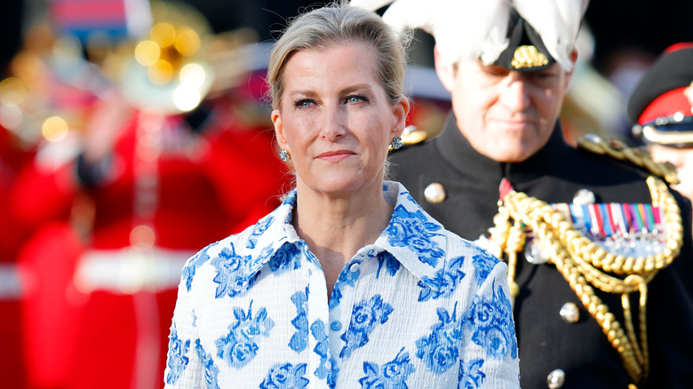 Duchess Sophie looking straight ahead