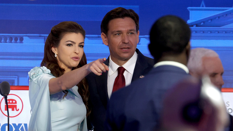 Ron and Casey DeSantis at a political event