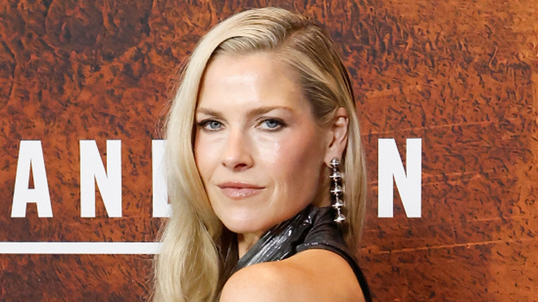 Ali Larter posing on the red carpet for Landman.