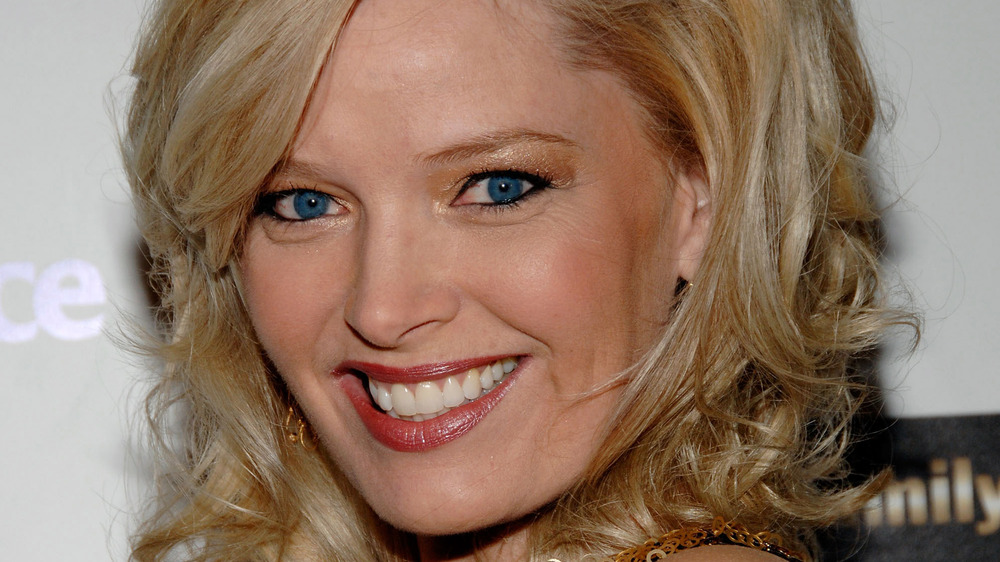 Singing Bee host Melissa Peterman smiling at event