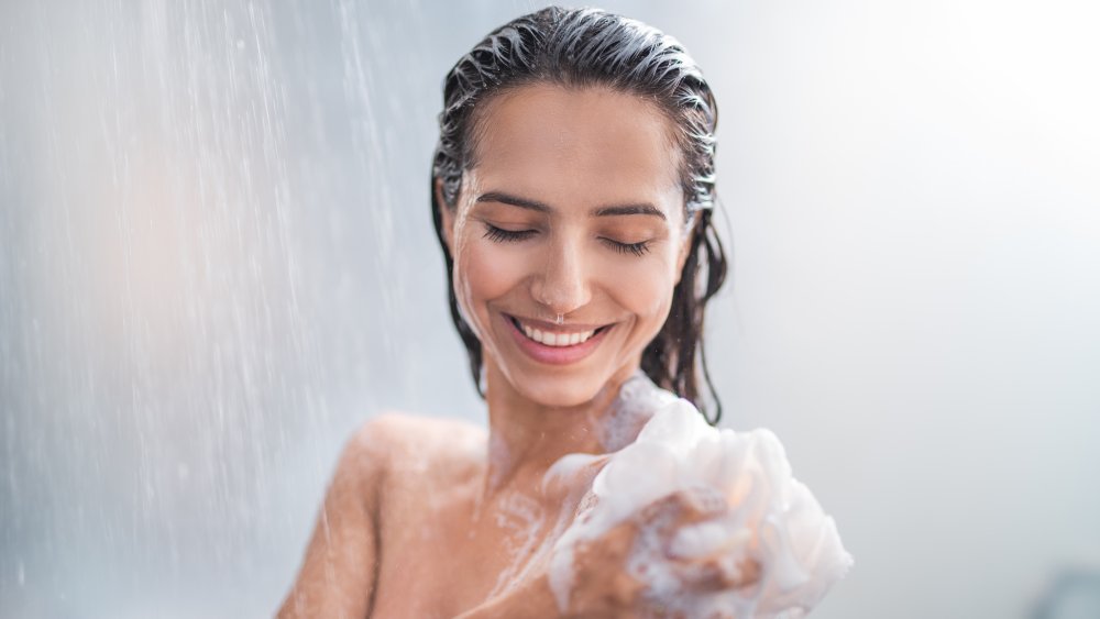 Woman in the shower