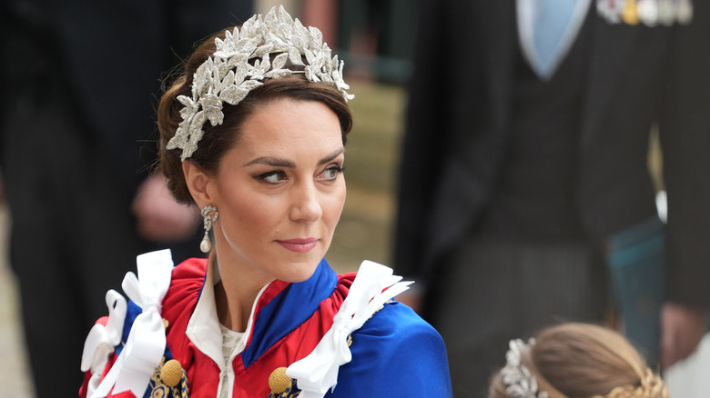 Princess of Wales arriving at King Charles III coronation