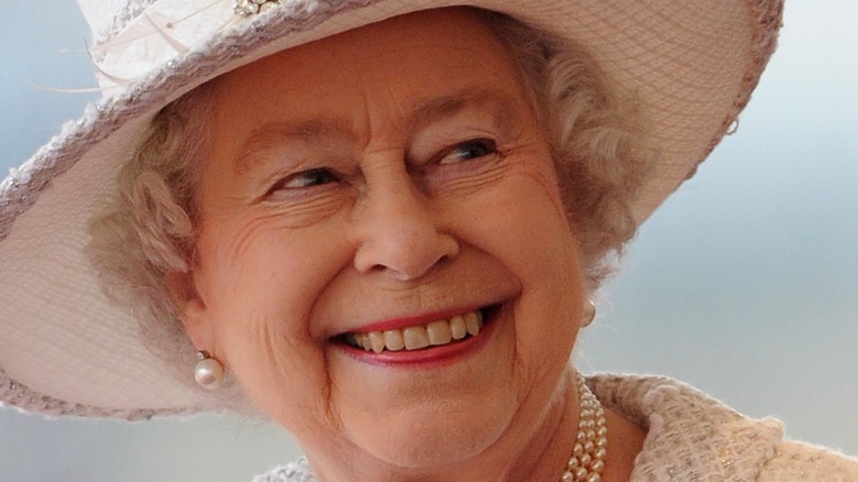 Queen Elizabeth smiling