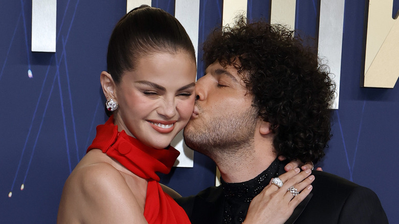 Selena Gomez and Benny Blanco at the 2025 Emmy Awards