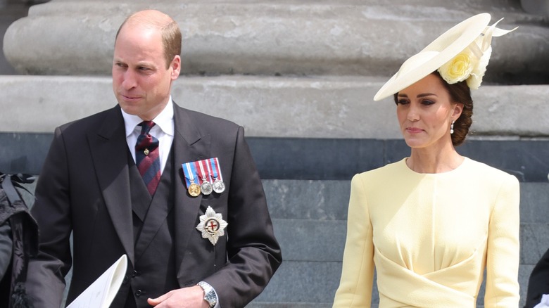 Prince William and Kate Middleton walking