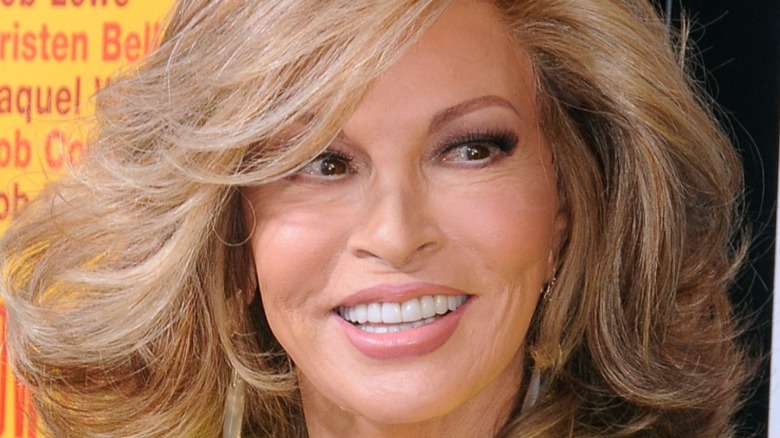 Raquel Welch smiling